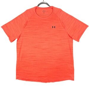 Under‎ Armour Mens 3XL Loose Fit Short Sleeve Training Shirt Heathered Orange